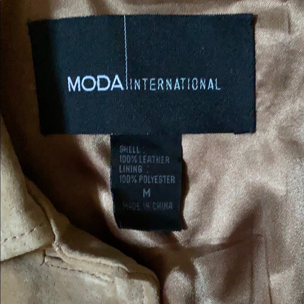 Moda Int for Victoria’s Secret Leather Riding Coat - Picture 3 of 5